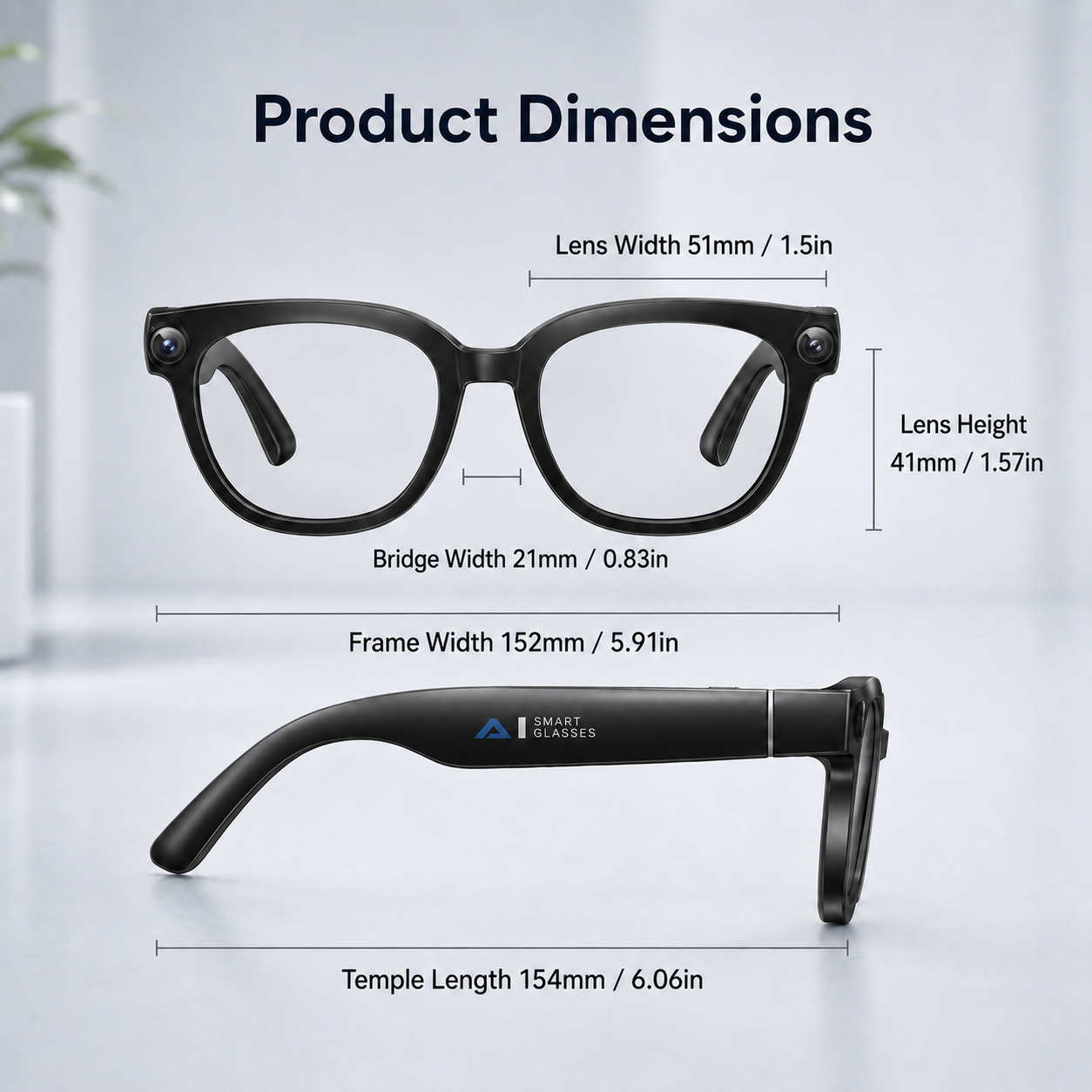 Q1 | 4K AI Smart Eyewear with Object Recognition & Anti-Shake Cam