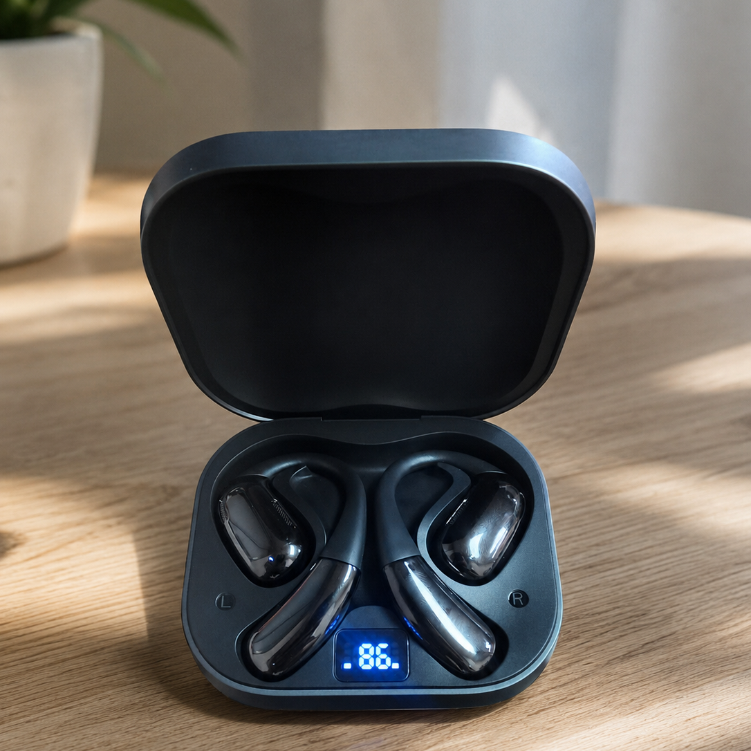 A51 AI Translation Earbuds – Open-Ear Smart Translator with 100+ Languages