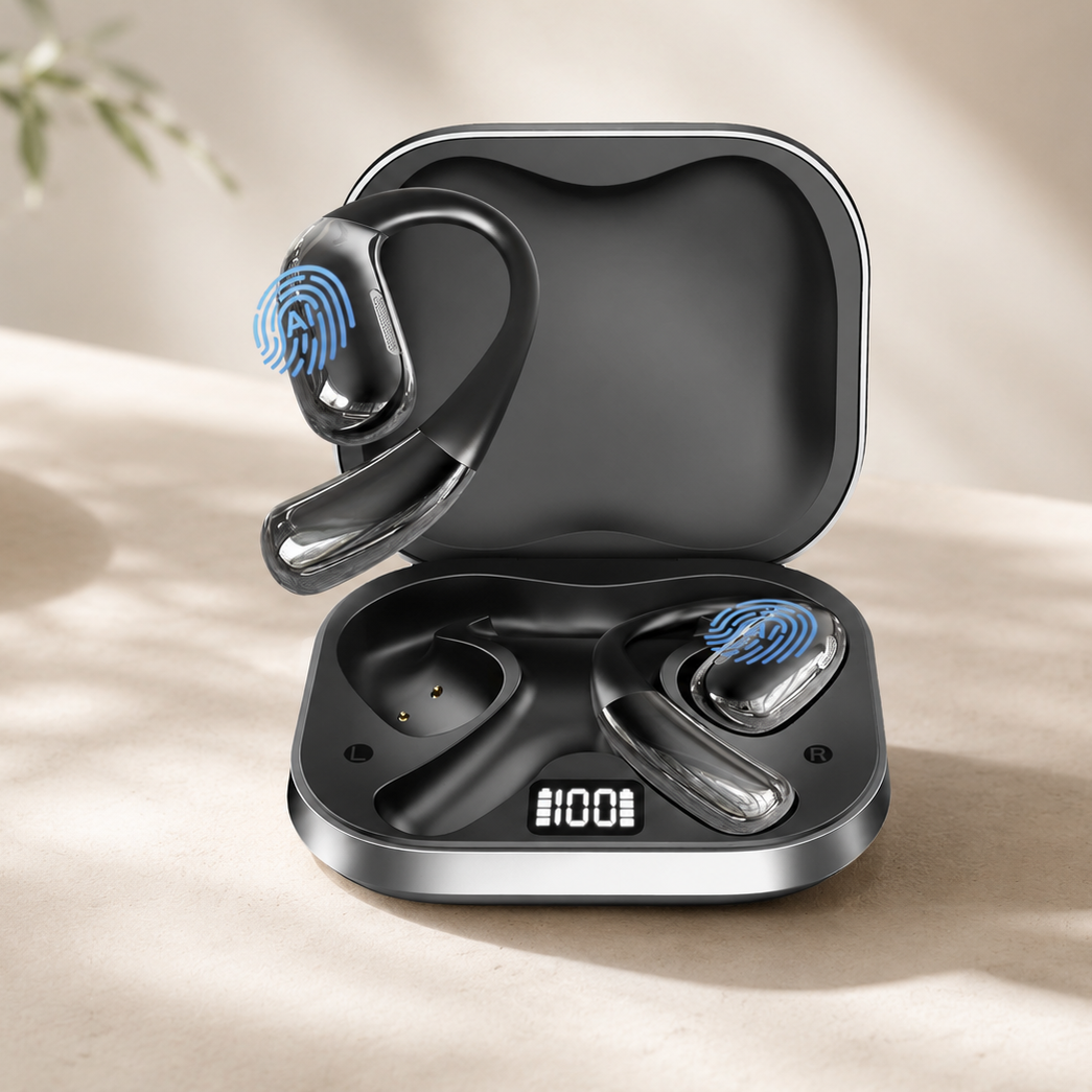 A51 AI Translation Earbuds – Open-Ear Smart Translator with 100+ Languages