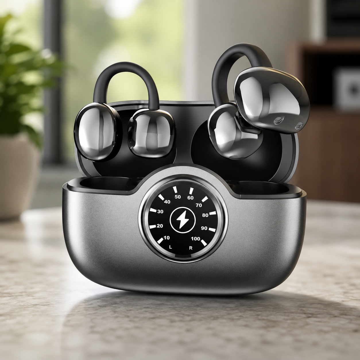 A51 Clip-On AI Translation Earbuds – Open-Ear Sports Translator with 100+ Languages