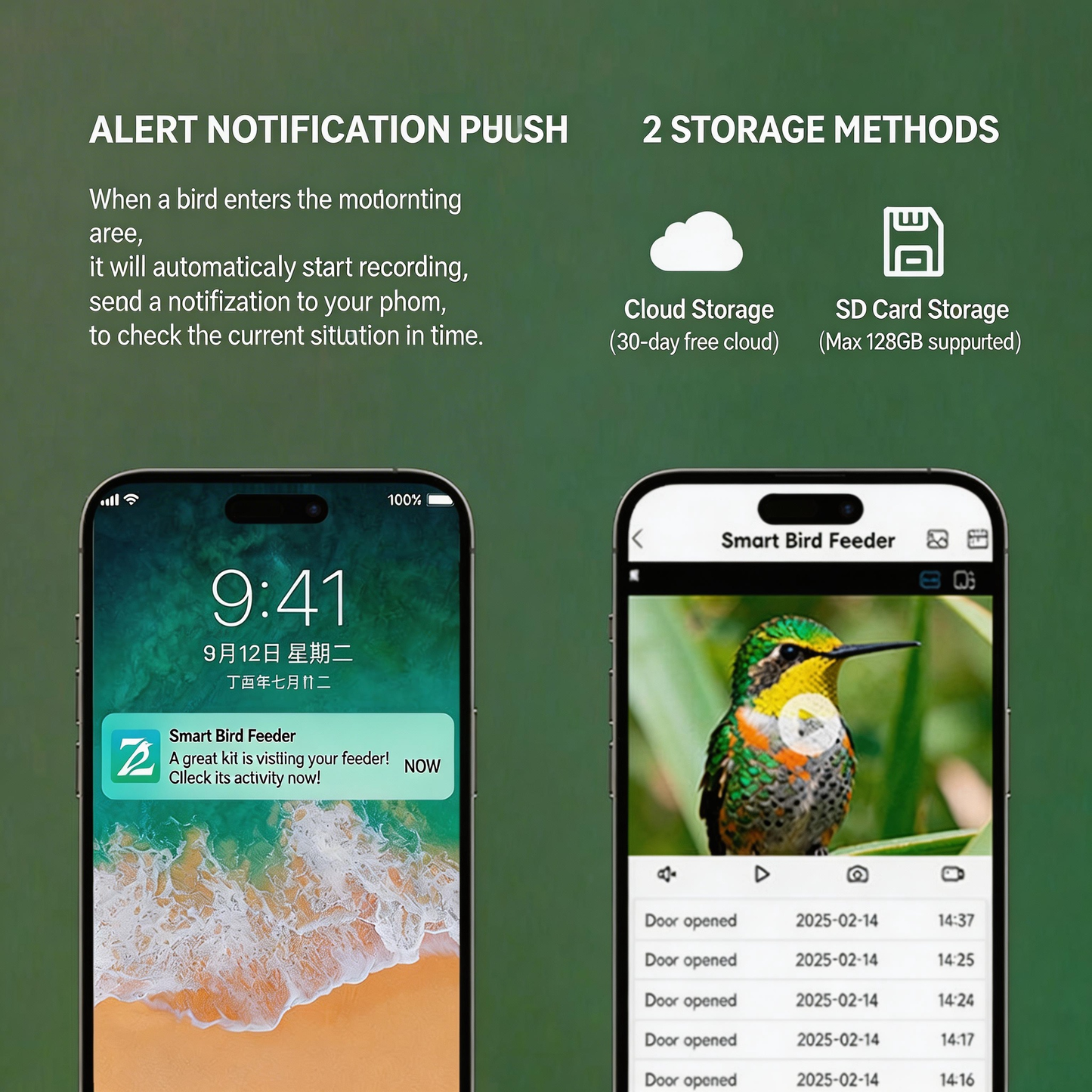 AI Smart Bird Feeder Camera